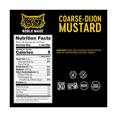 The New Primal, Mustard Dijon, 6 Ounce, 6 Ounce Pack of 1