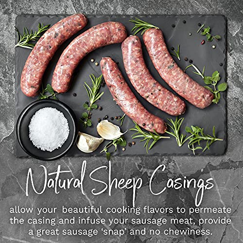 Natural Sheep Casings For Sausage Making, 32Ft Of 24-26Mm, Ideal