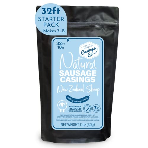 Natural Sheep Casings For Sausage Making, 32Ft Of 24-26Mm, Ideal