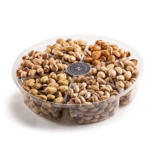 The Nuttery Assorted Pistachios Gift Tray In 6 Flavors: Turkish,
