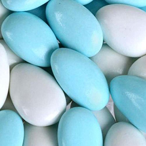 Baby Blue &Amp; White Jordan Almonds 1Lb Bag