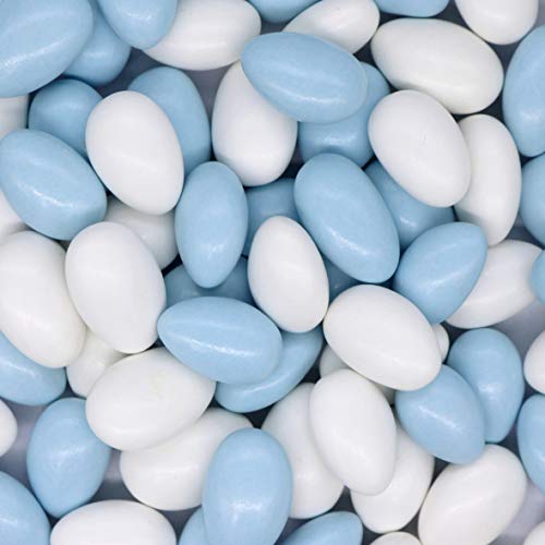 Baby Blue &Amp; White Jordan Almonds 5Lb Bag