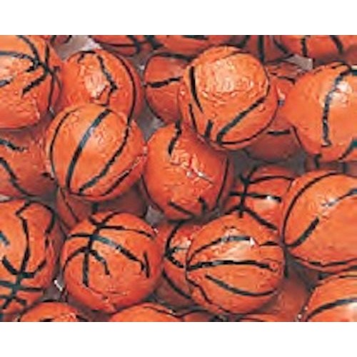 Foiled Milk Chocolate Basketballs 5Lb Bag