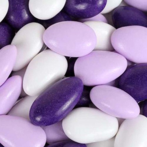 Purple, Lavender &Amp; White Jordan Almonds 5Lb Bag