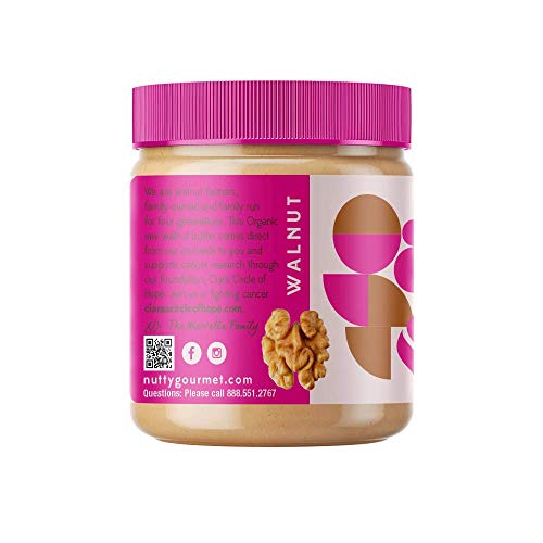 Nutty Gourmet Organic Walnut Butter - Raw Nut Butter - No Added ...