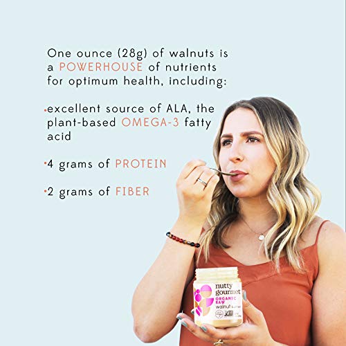 Nutty Gourmet Organic Walnut Butter - Raw Nut Butter - No Added ...