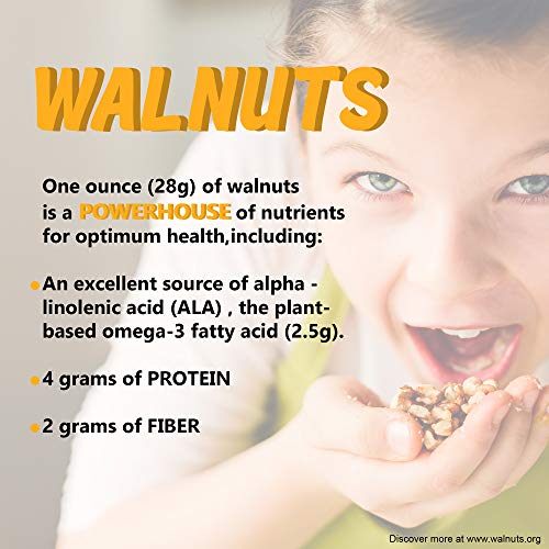 The Nutty Gourmet Honey Flavored Walnuts - Keto Snacks - Healthy