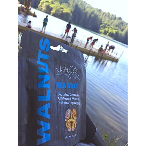 The Nutty Gourmet Sea Salt Flavored Walnuts - Keto Snacks - Heal