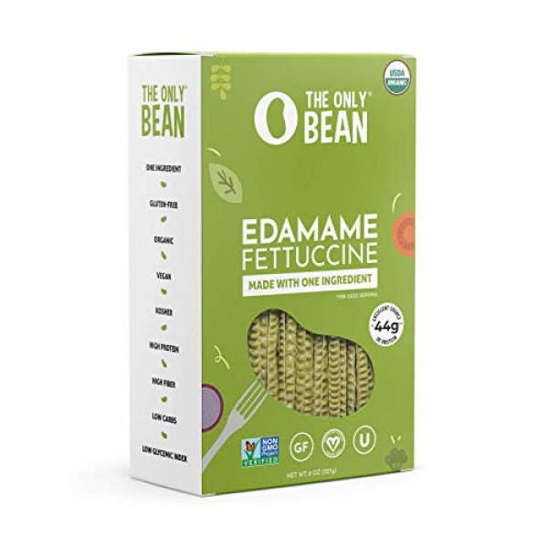 The Only Bean - Organic Edamame Fettuccine Pasta, Gluten Free No...