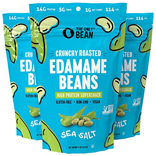 The Only Bean - Crunchy Roasted Edamame Beans Sea Salt - Keto
