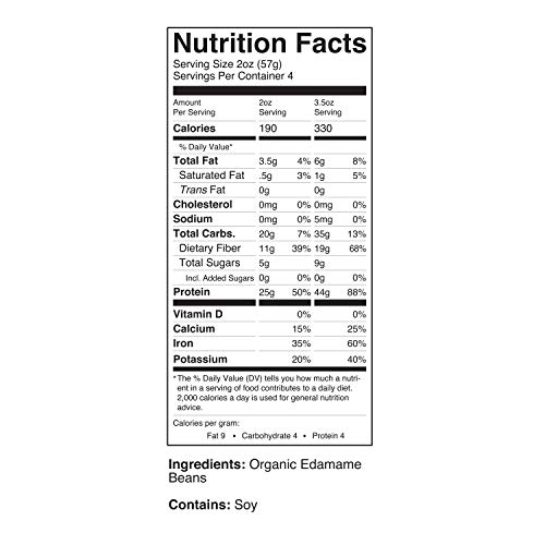 The Only Bean - Organic Edamame Fettuccine Pasta, Gluten Free No The Only Bean - Organic Edamame Fettuccine Pasta, Gluten Free No