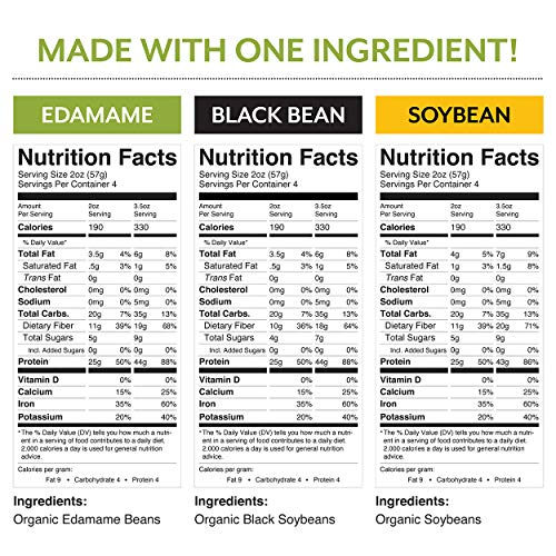 The Only Bean - Organic Edamame, Soy, Black Bean Spaghetti And F