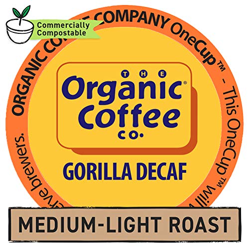 Organic Coffee Co. Onecup Gorilla Decaf 80 Ct Natural Water Proc