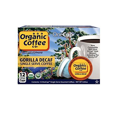 The Organic Coffee Co. Gorilla Decaf 12 Ct Natural Water Process