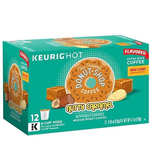 Donut Shop Nutty Caramel Coffee K-Cups, 12 Ct. Box Retail Packa