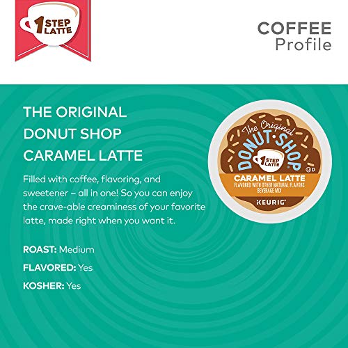 The Original Donut Shop Caramel Latte, Keurig Single Serve K Cup
