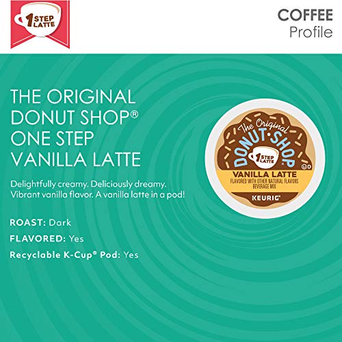 The Original Donut Shop Vanilla Latte, Single-Serve Keurig K-Cup