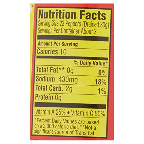 Louisiana Tabasco Peppers In Vinegar 6Oz, Pack Of 3