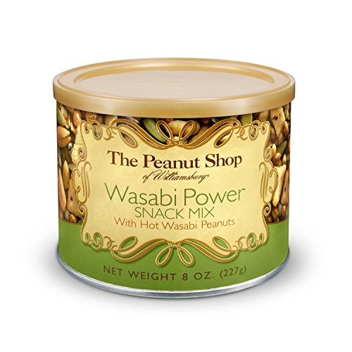 The Peanut Shop Of Williamsburg Wasabi Power Snack Mix, 8-Ounce Tin
