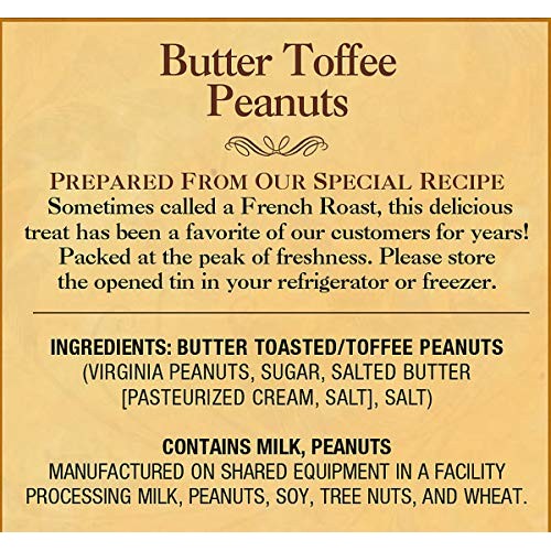 The Peanut Shop Of Williamsburg Butter Toffee Peanuts, 10.5 Ounces