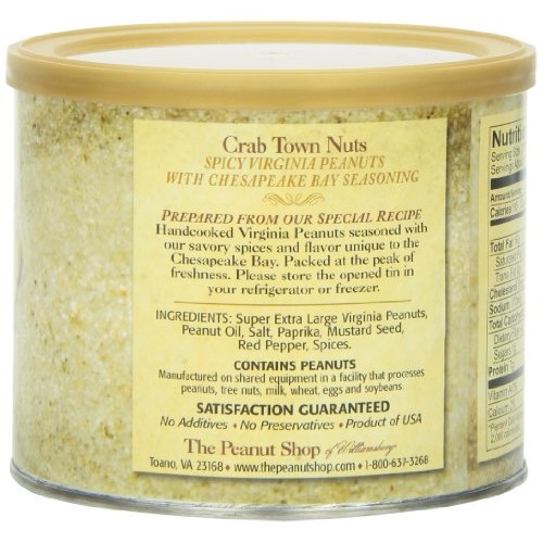 The Peanut Shop Of Williamsburg Crab Town Nuts, 10.5-Ounce Tin