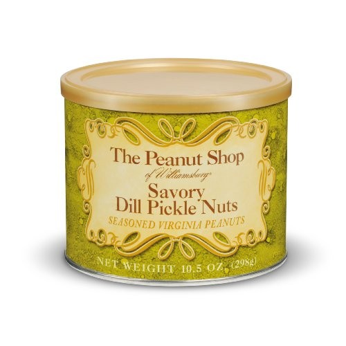 The Peanut Shop Of Williamsburg Savory Dill Pickle Nuts, 10.5-Ou