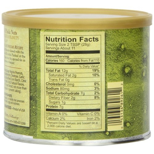 The Peanut Shop Of Williamsburg Savory Dill Pickle Nuts, 10.5-Ou