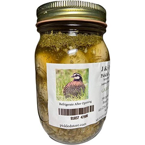 J&Amp;S Farms Garlic &Amp; Dill Pickled Quail Eggs - 2 Pint Jars