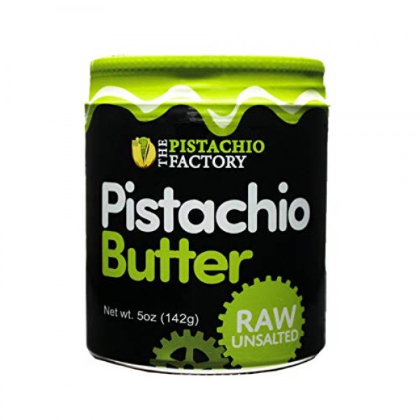 Pistachio Butter - Raw Unsalted 5Oz Glass Jar