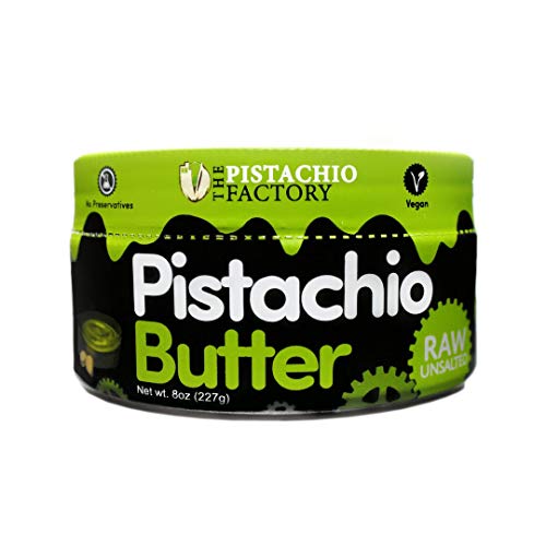 Pistachio Butter - Raw Unsalted 8Oz Plastic Jar | Non- Gmo, Ve