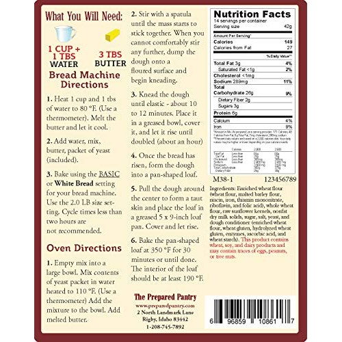 The Prepared Pantry Prairie Sunflower Gourmet Bread Mix; Single