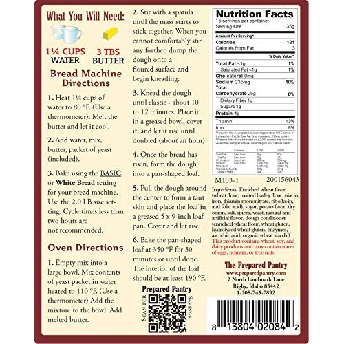 The Prepared Pantry Southwest Potato Bread Mix; Single Pack; For