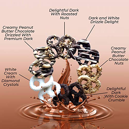 Pretzel Plate Gourmet Chocolate Covered Pretzels Perfect For Cor