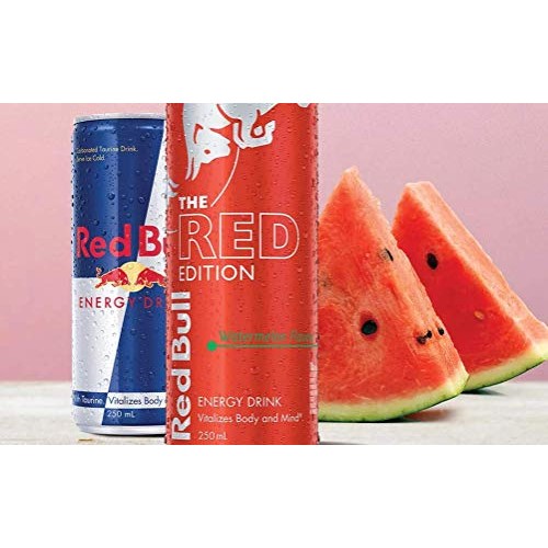 Red Bull 2020 Summer Edition Watermelon Flavor 4, 12 Ounce Cans