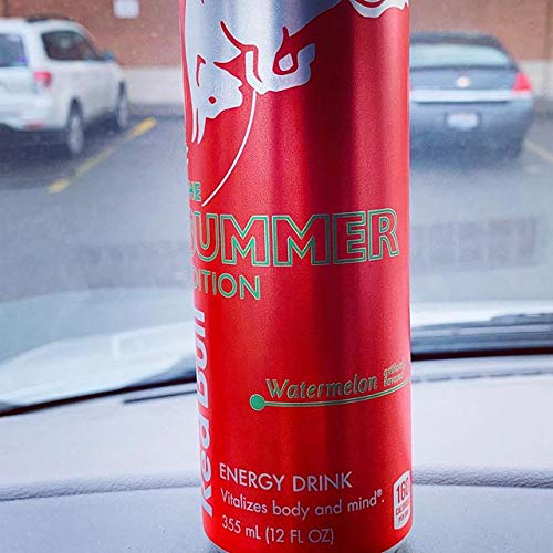 Red Bull 2020 Summer Edition Watermelon Flavor 4, 12 Ounce Cans