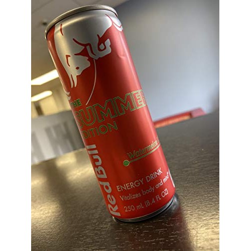 Red Bull 2020 Summer Edition Watermelon Flavor 4, 12 Ounce Cans
