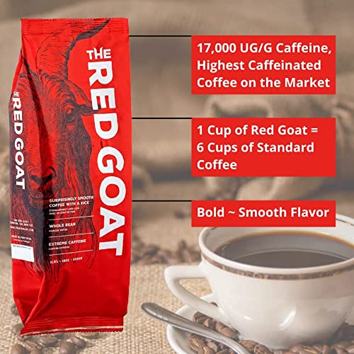 The Red Goat Whole Bean Strong Coffee | Extreme-Caffeine Coffee