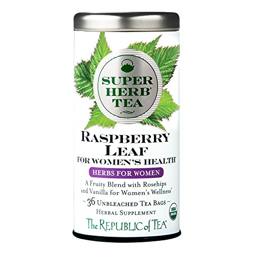 Republic Of Tea Organic Raspberry Leaf Superherb Tea, 36 Ct