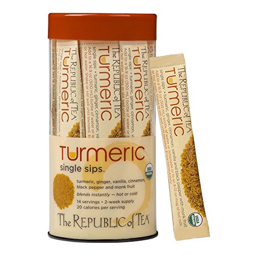 The Republic Of Tea Organic Turmeric Single Sips, Instant Turmer