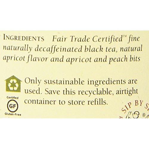 The Republic Of Tea, Apricot Decaf Tea, 50 Count