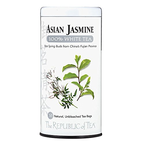 The Republic Of Tea Asian Jasmine White Tea, 50-Count
