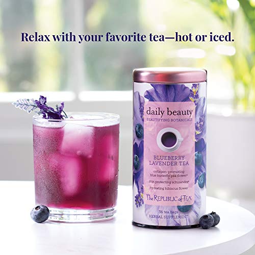 The Republic Of Tea Blueberry Lavender Daily Beauty Iced Tea - 8