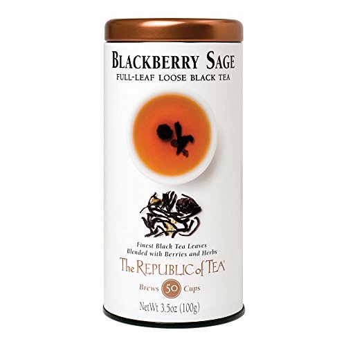 The Republic Of Tea Black Full-Leaf Loose Tea Blackberry Sage B