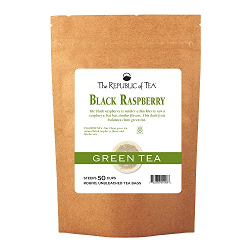 The Republic Of Tea Black Raspberry Green Tea Bags, 50 Tea Bag R
