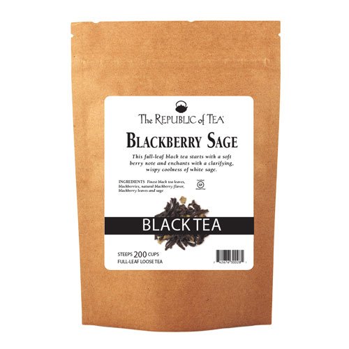 The Republic Of Tea Blackberry Sage Black Full-Leaf Tea, 1 Pound