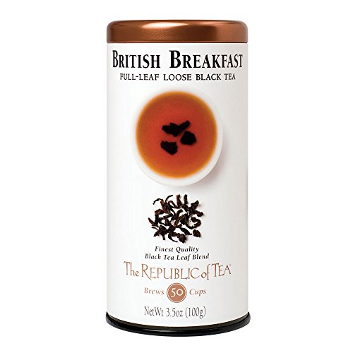 The Republic of Tea British Breakfast Black Full-Leaf Loose Tea,...