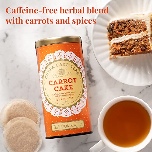 The Republic of Tea — Carrot Cake Cuppa Cake Tea, 36 Tea Bags, C...