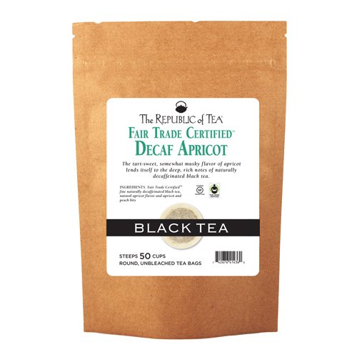 The Republic Of Tea Decaf Apricot Black Tea, 50 Tea Bags, Gourme