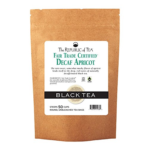 The Republic Of Tea Decaf Apricot Black Tea, 50 Tea Bags, Gourme