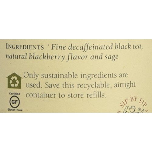 The Republic Of Tea Decaf Blackberry Sage Black Tea, 50 Tea Bags